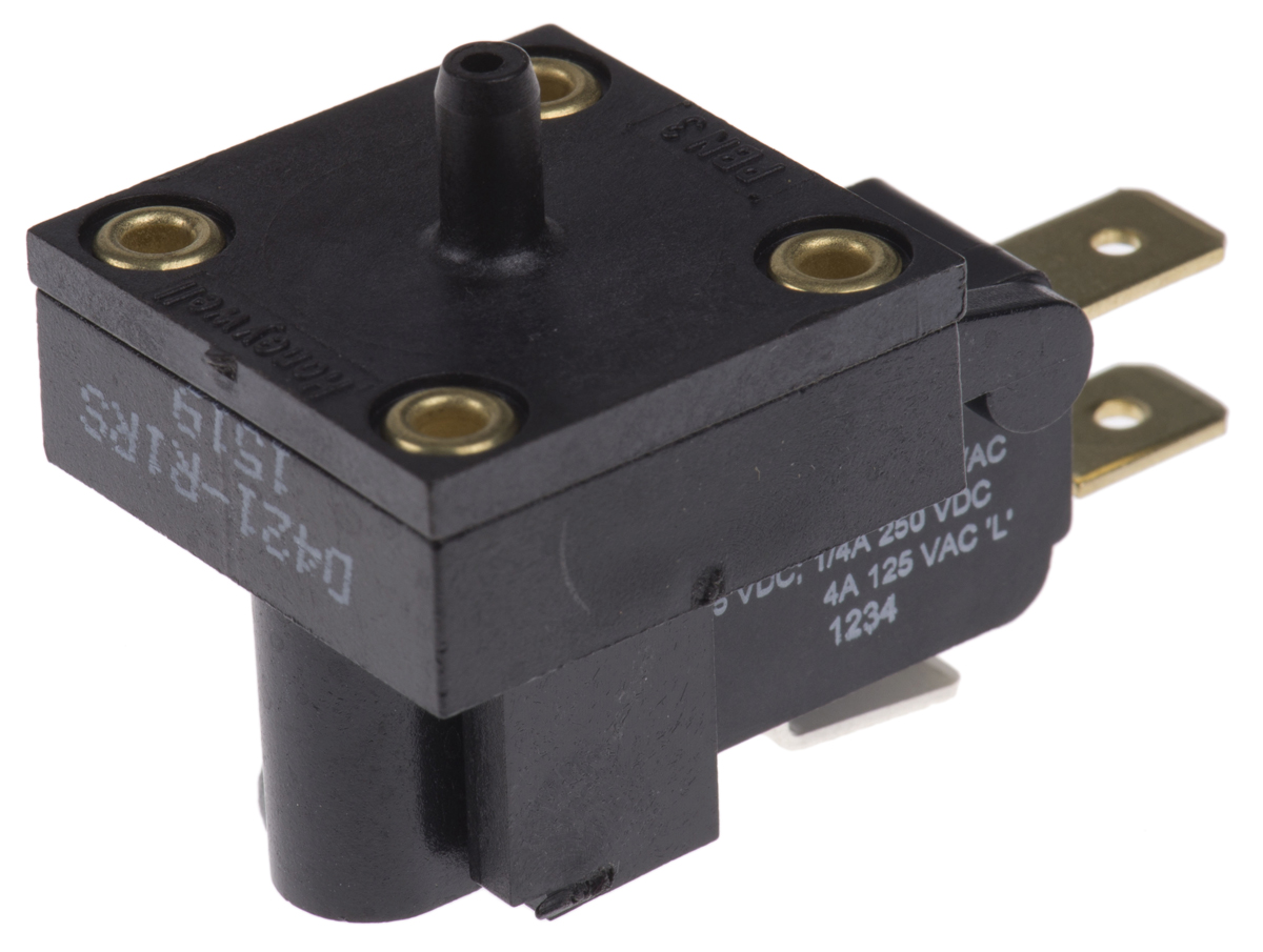 Honeywell Differential Pressure Sensor, 69.8mbar Max Pressure Reading , 250 V ac