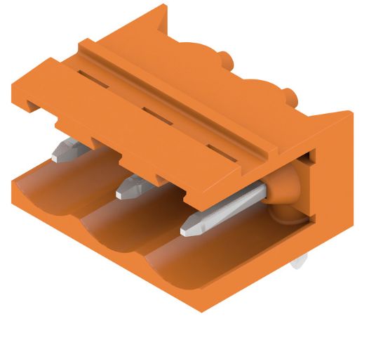Weidmuller, 5.08mm Pitch, OMNIMATE SL, 3 Way, Right Angle, Pluggable Terminal Block, Header, Through Hole, Solder