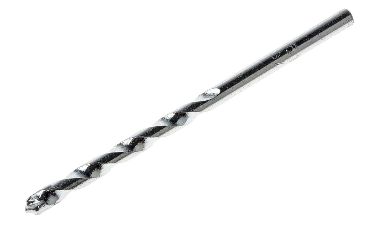 RS PRO Carbide Tipped Masonry Drill Bit, 5mm Diameter, 85mm Overall