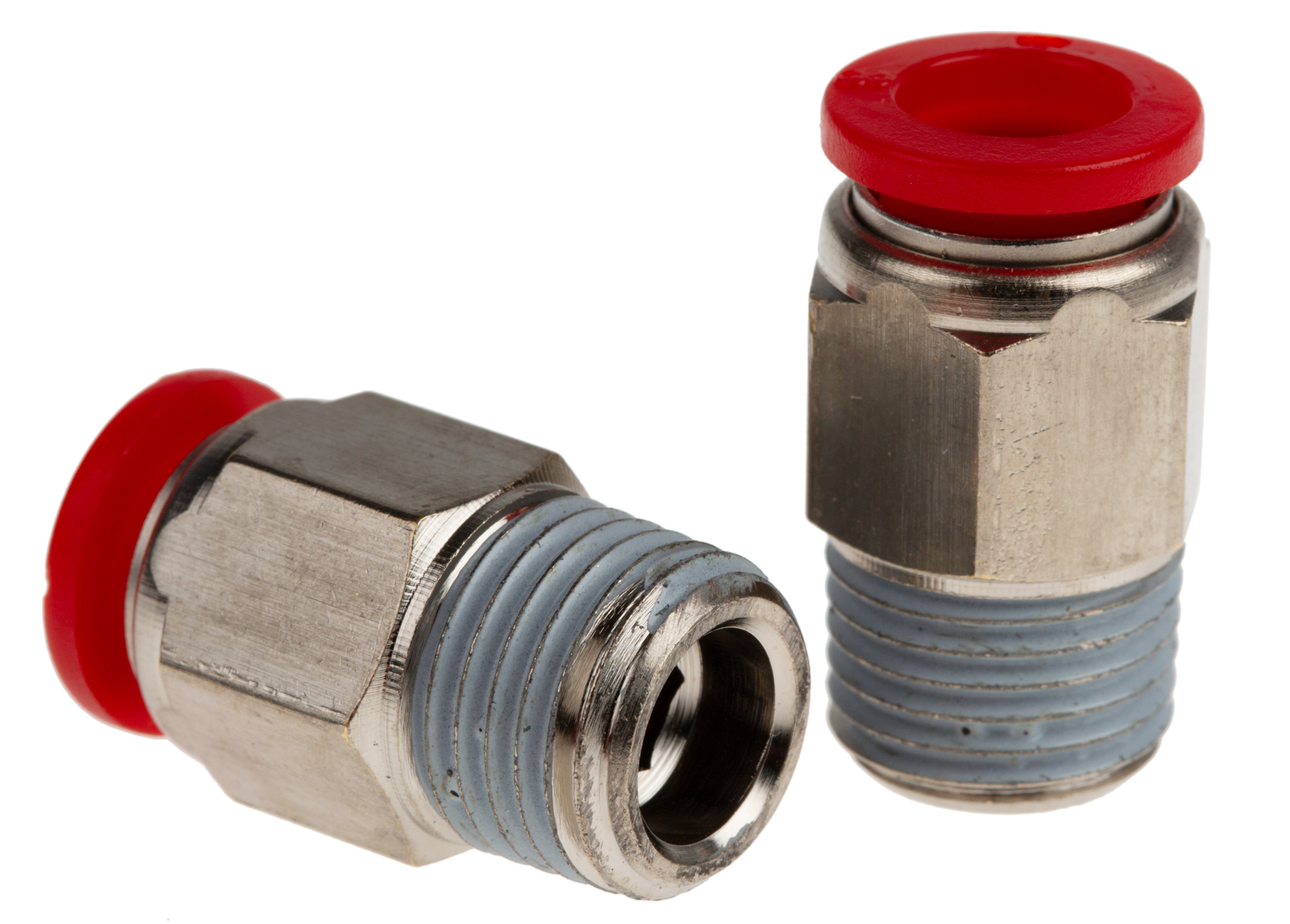 Norgren Straight Threaded Adaptor, Push In 8 mm to R 1/4, Threaded-to-Tube Connection Style