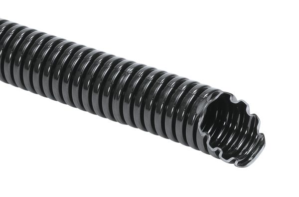 HellermannTyton Flexible Conduit, 8.5mm Nominal Diameter, Polyamide 6, Black