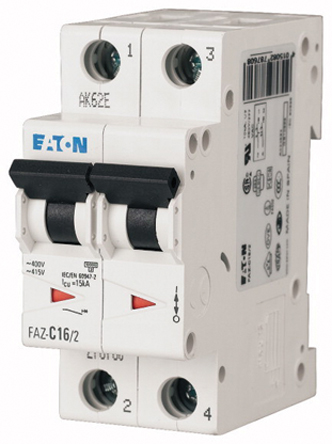 Eaton xEffect MCB, 2P, 20A Curve S, 230V AC, 10 kA Breaking Capacity