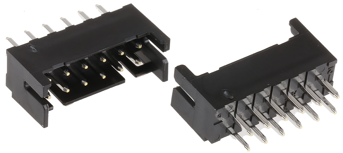 Hirose DF11 Series Straight Through Hole PCB Header, 12 Contact(s), 2 mm Pitch, 2 Row, Shrouded