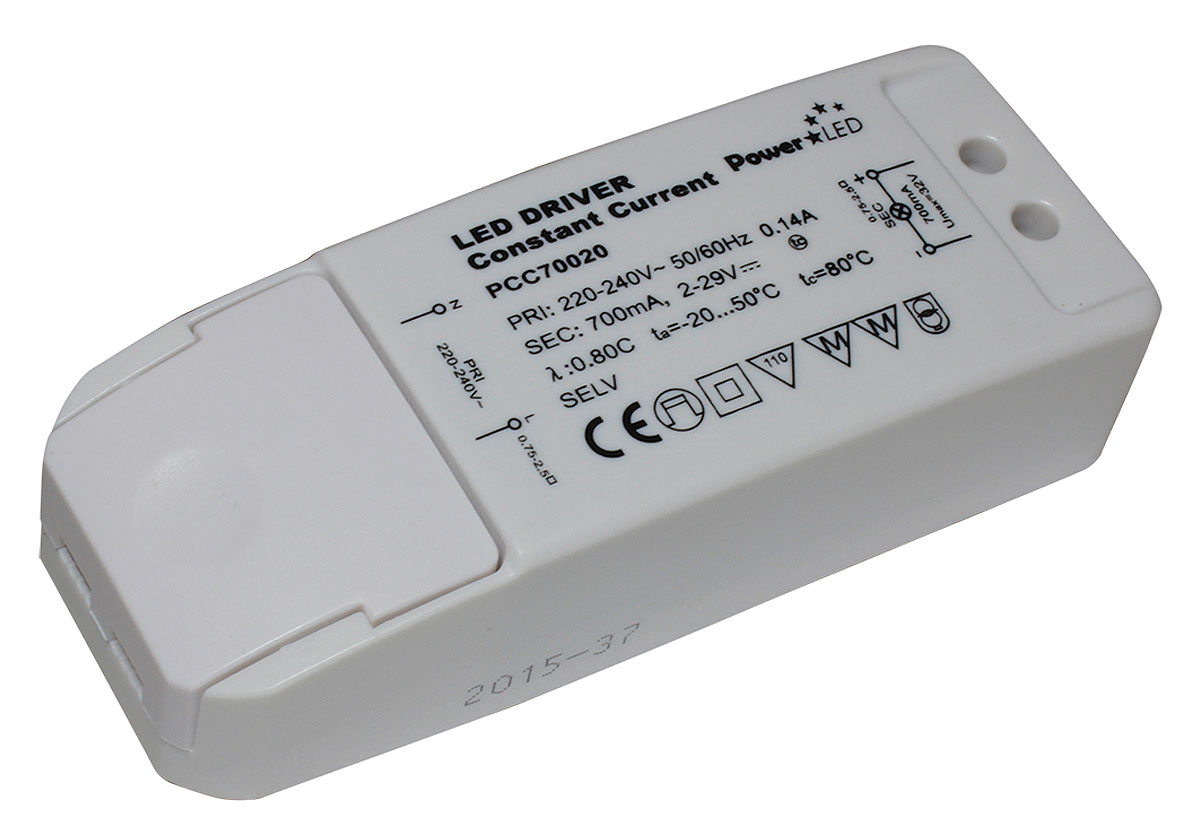 PowerLED LED Driver, 2 → 29V Output, 17W Output, 700mA Output, Constant Current