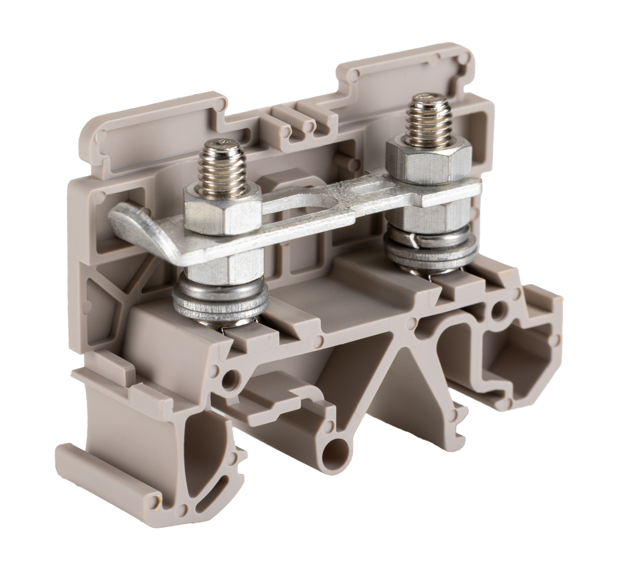 Weidmuller 0448460000 ST 5 Series Dark Beige, 16mm², Single-Level, Screw Termination