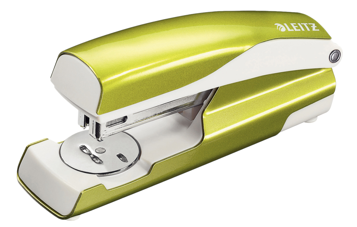 Leitz NeXXt Series WOW Half Strip Stapler, 30 Sheet Capacity, 24/6 mm, 26/6 mm, Leitz Power Performance P3 Staple Size