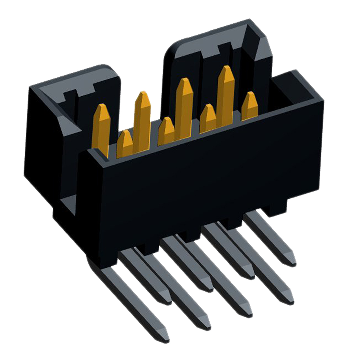 Molex Milli-Grid Series Right Angle Through Hole PCB Header, 8 Contact(s), 2 mm Pitch, 2 Row, Shrouded