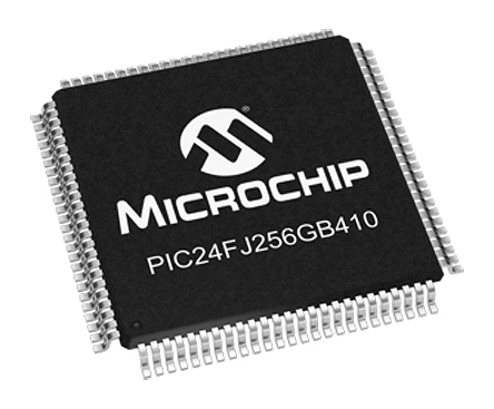 Microchip PIC24FJ256GB410-I/PT, 16 bit PIC, PIC24FJ Microcontroller, 32 MHz, 256kB FLASH, 100-Pin TQFP