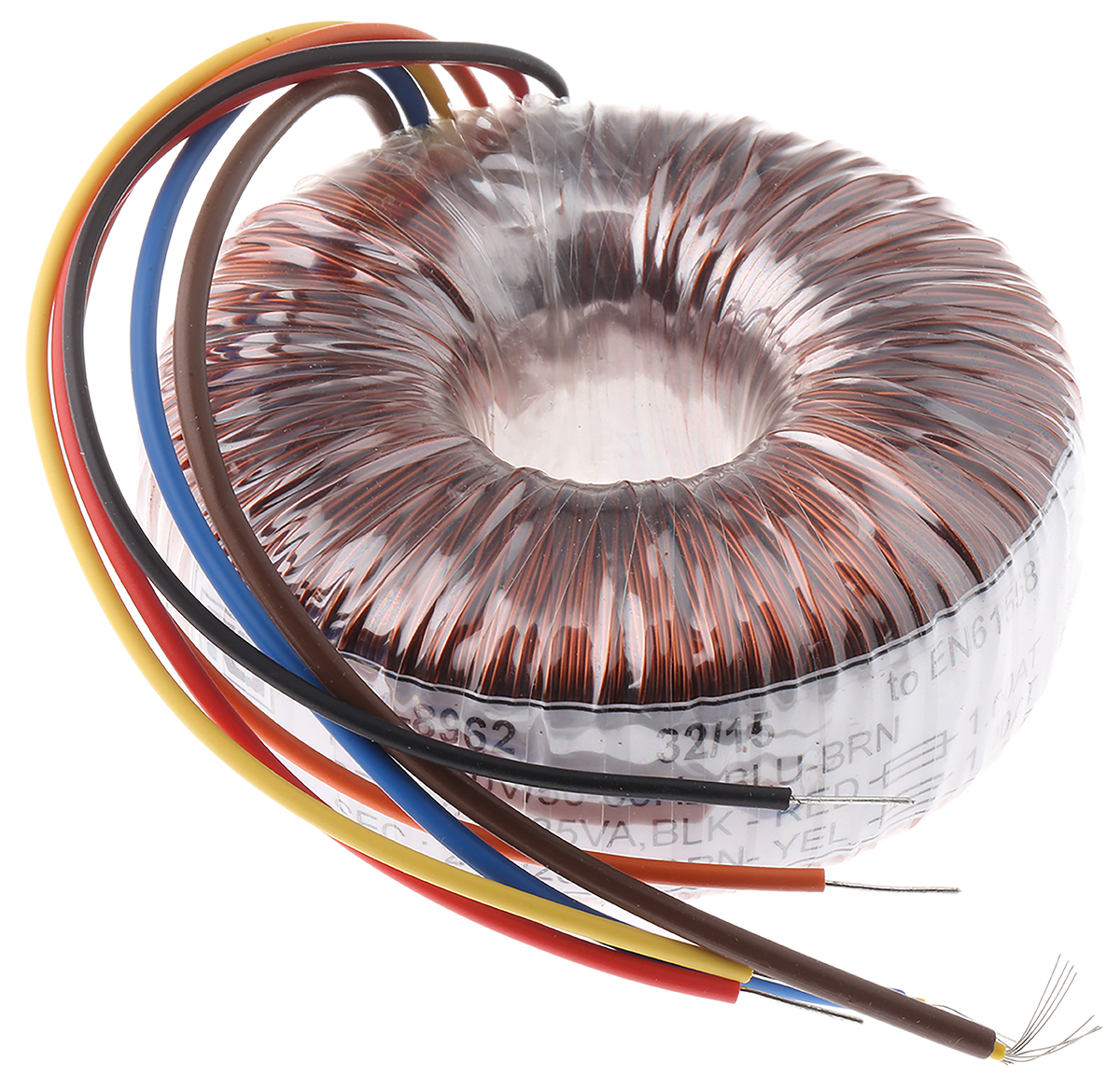 RS PRO 230V ac, 2 x 25V ac Toroidal Transformer, 50VA 2 Output