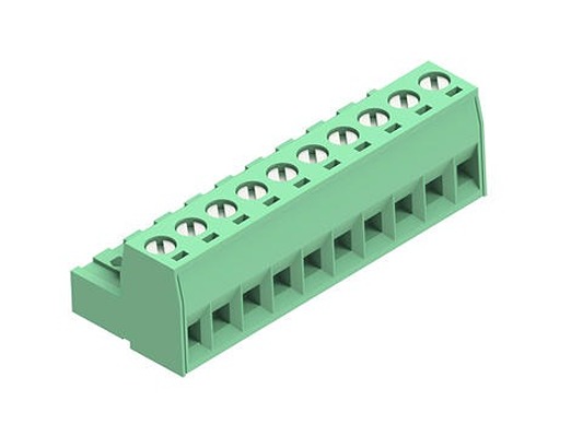 Molex, 5mm Pitch, 39520, 10 Way, Horizontal, Pluggable Terminal Block, Plug, 395205010