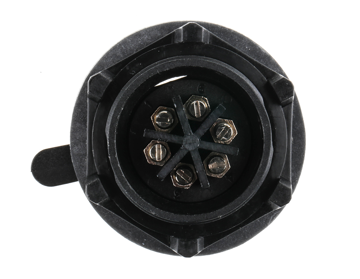 Bulgin Circular Connector, 6 Contacts, Panel, Standard Connector, Plug, Male, IP68, IP69K, Standard Buccaneer Series