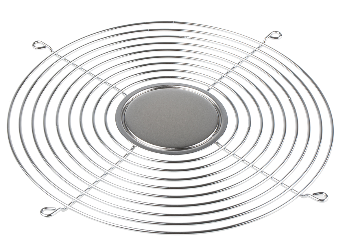 RS PRO Steel Finger Guard for 254mm Fans, 174mm Hole Spacing, 222.3 x 222.3mm