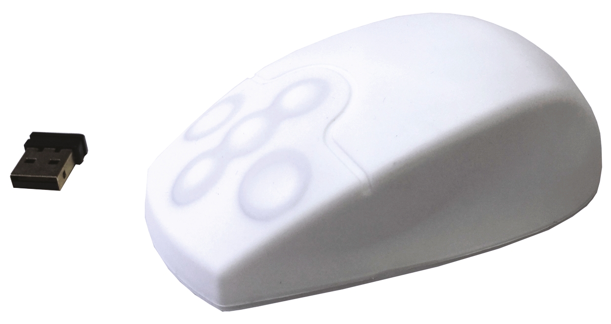 Ceratech AccuMed 5 Button Wireless Medical Optical Mouse White