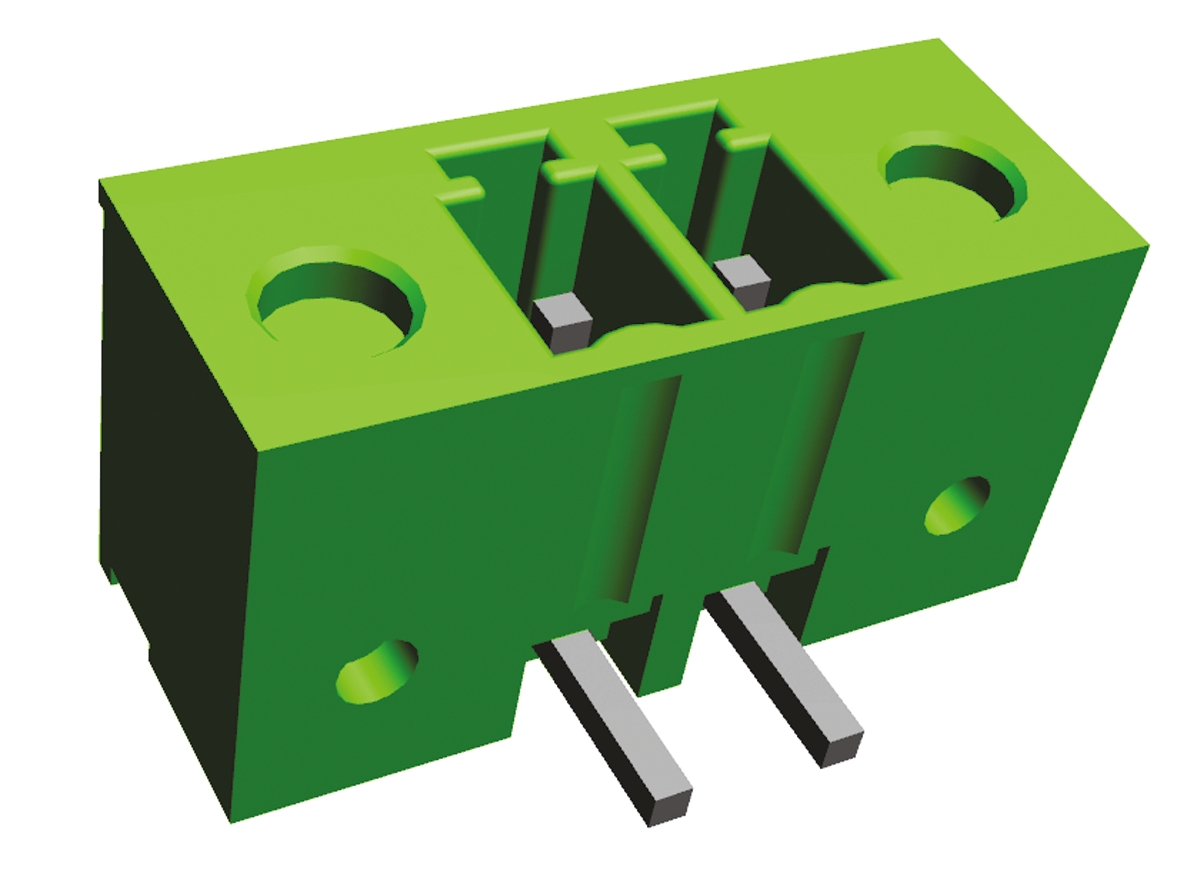 TE Connectivity, 3.81mm Pitch, Buchanan, 2 Way, , Pluggable Terminal Block, Header, Panel Mount, Solder Termination,