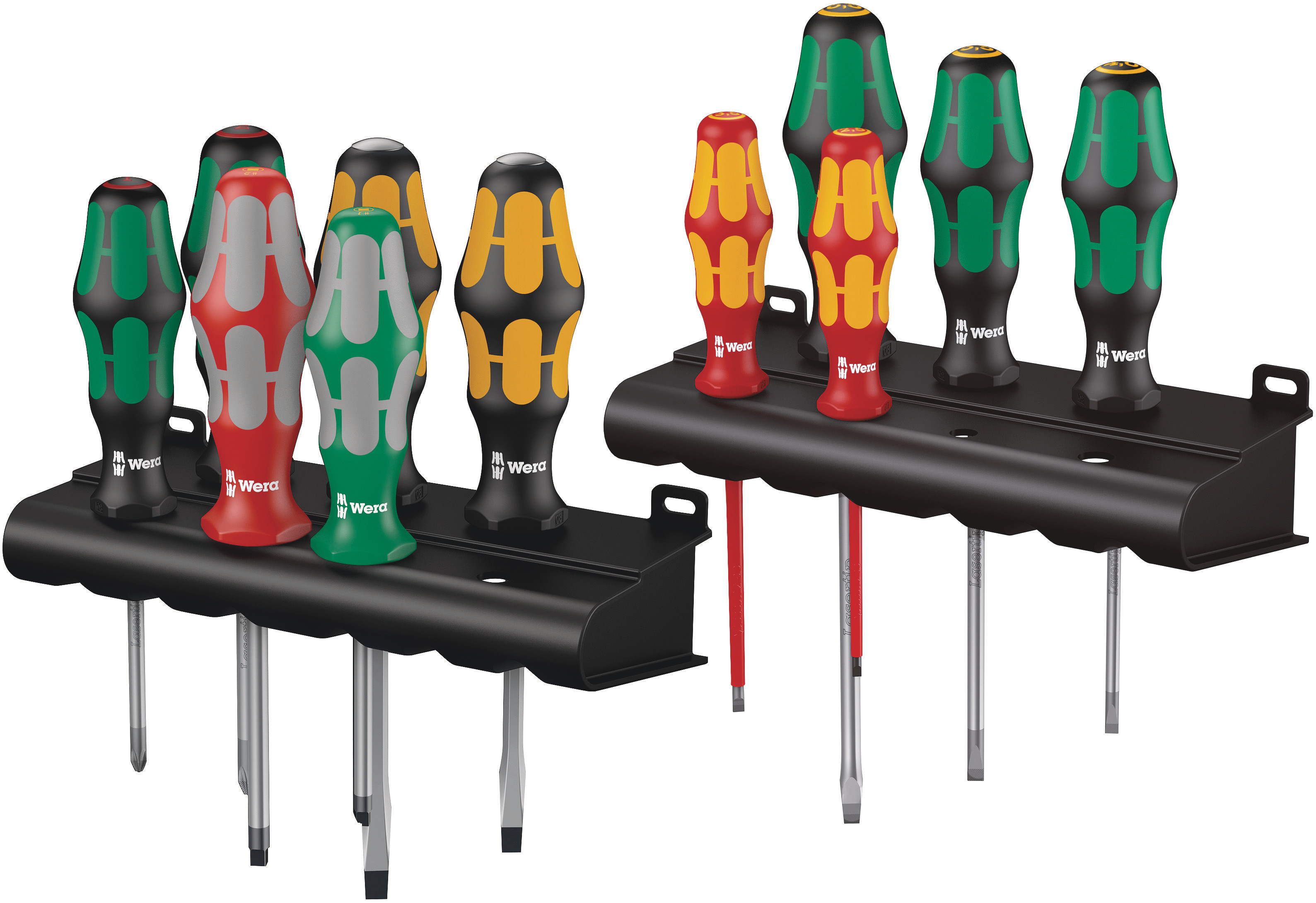 Wera Phillips; Slotted; Square Insulated & Standard Screwdriver Set, 13-Piece