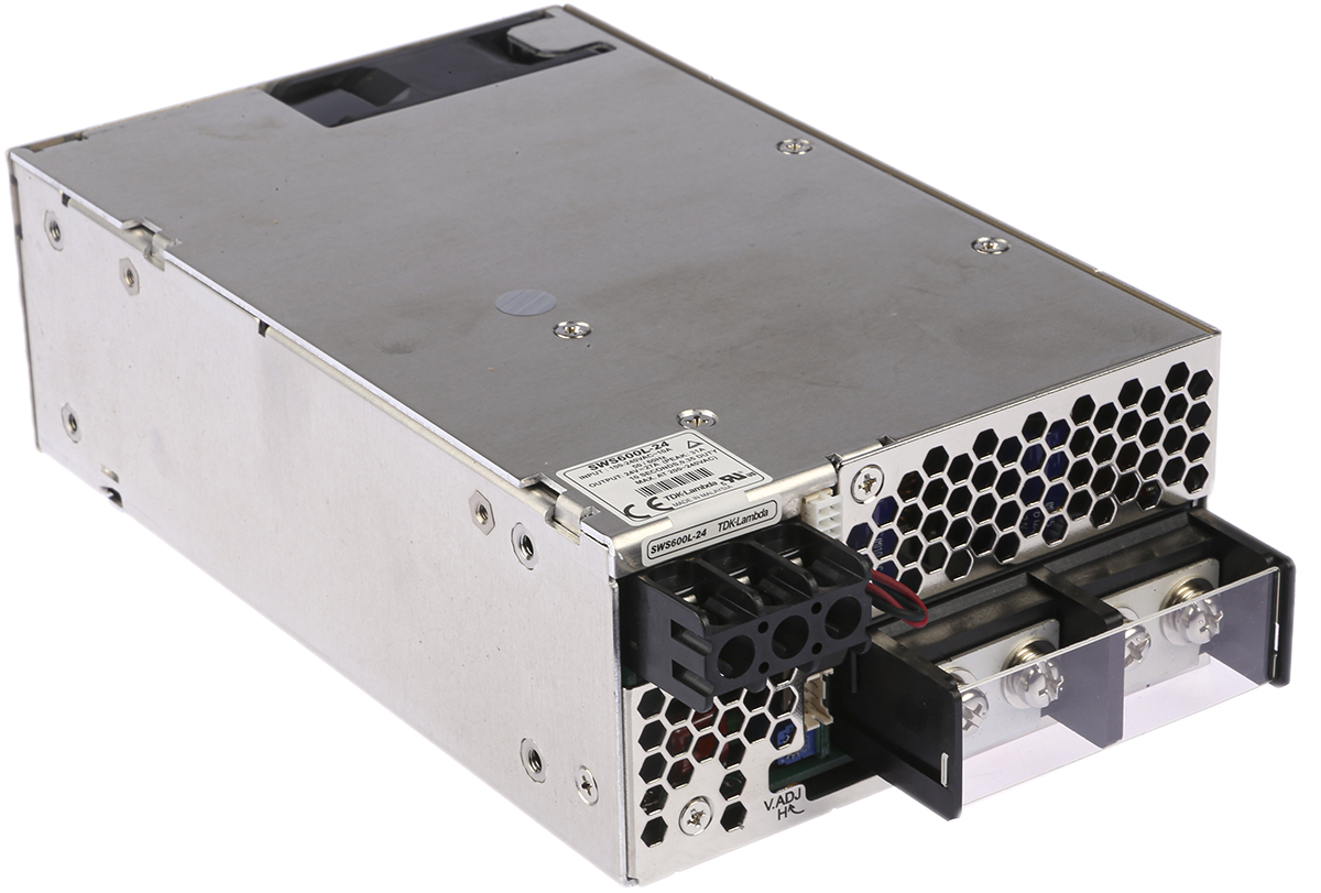 TDK-Lambda Switching Power Supply, SWS600L-24, 24V dc, 27A, 648W, 1 Output, 120 → 350 V dc, 85 → 265 V ac