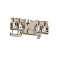 Weidmuller 1521690000 A Series Beige, 2.5mm², Single-Level, Push In Termination