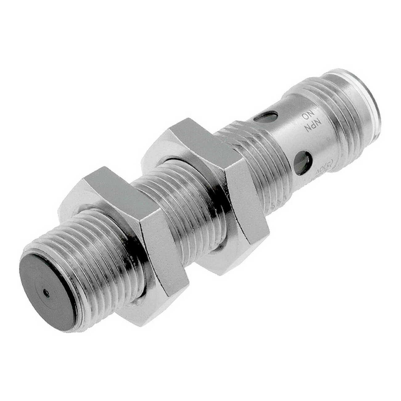 Omron Inductive Threaded Barrel Proximity Sensor, M12, 4 mm Detection, PNP NO, 12 → 24 V dc