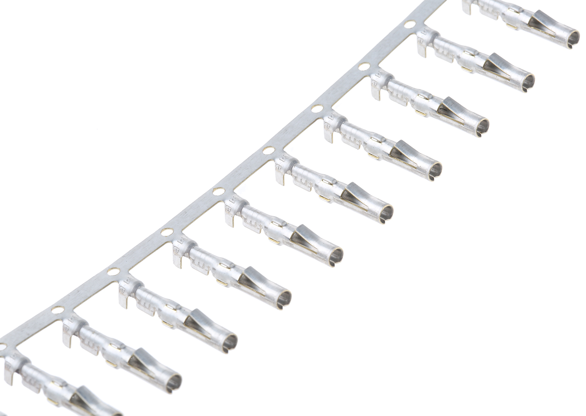 TE Connectivity Commercial MATE-N-LOK Series Female Crimp Terminal, 24AWG Min, 18AWG Max