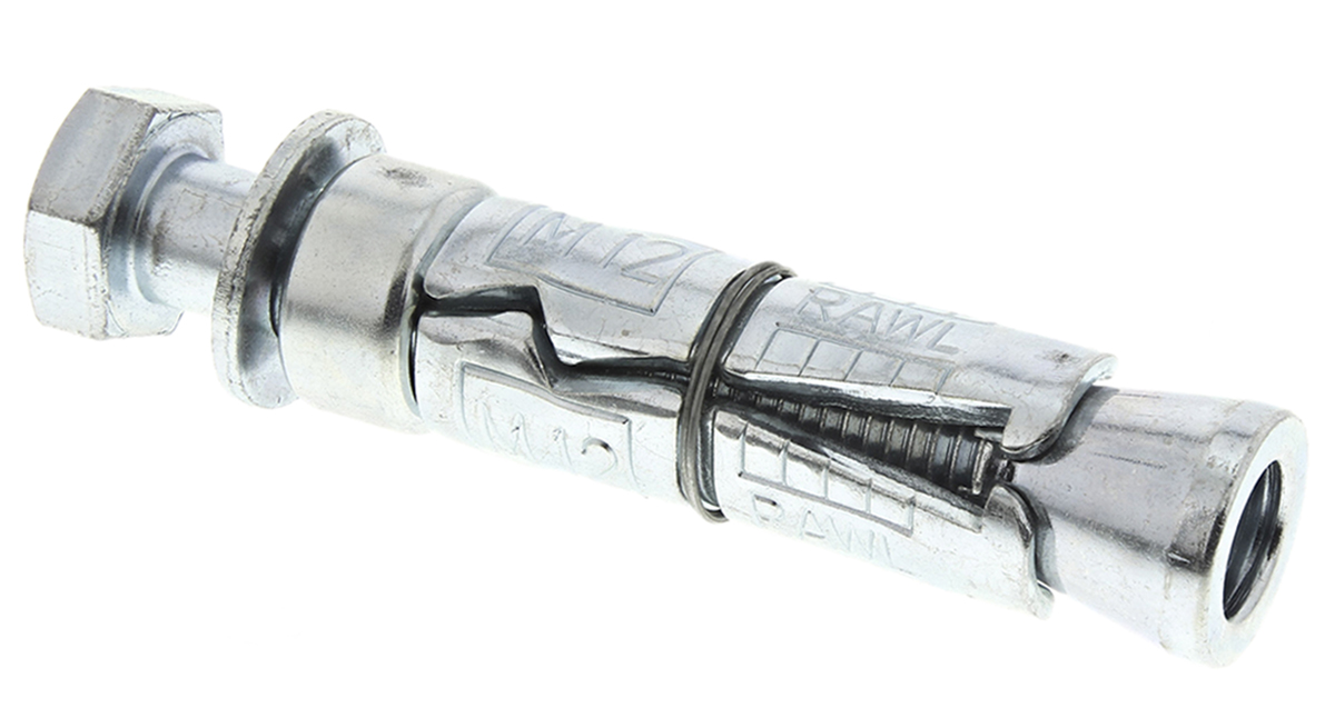 RawlPlug Steel Masonry Anchor M12 x 90mm, 20mm Fixing Hole