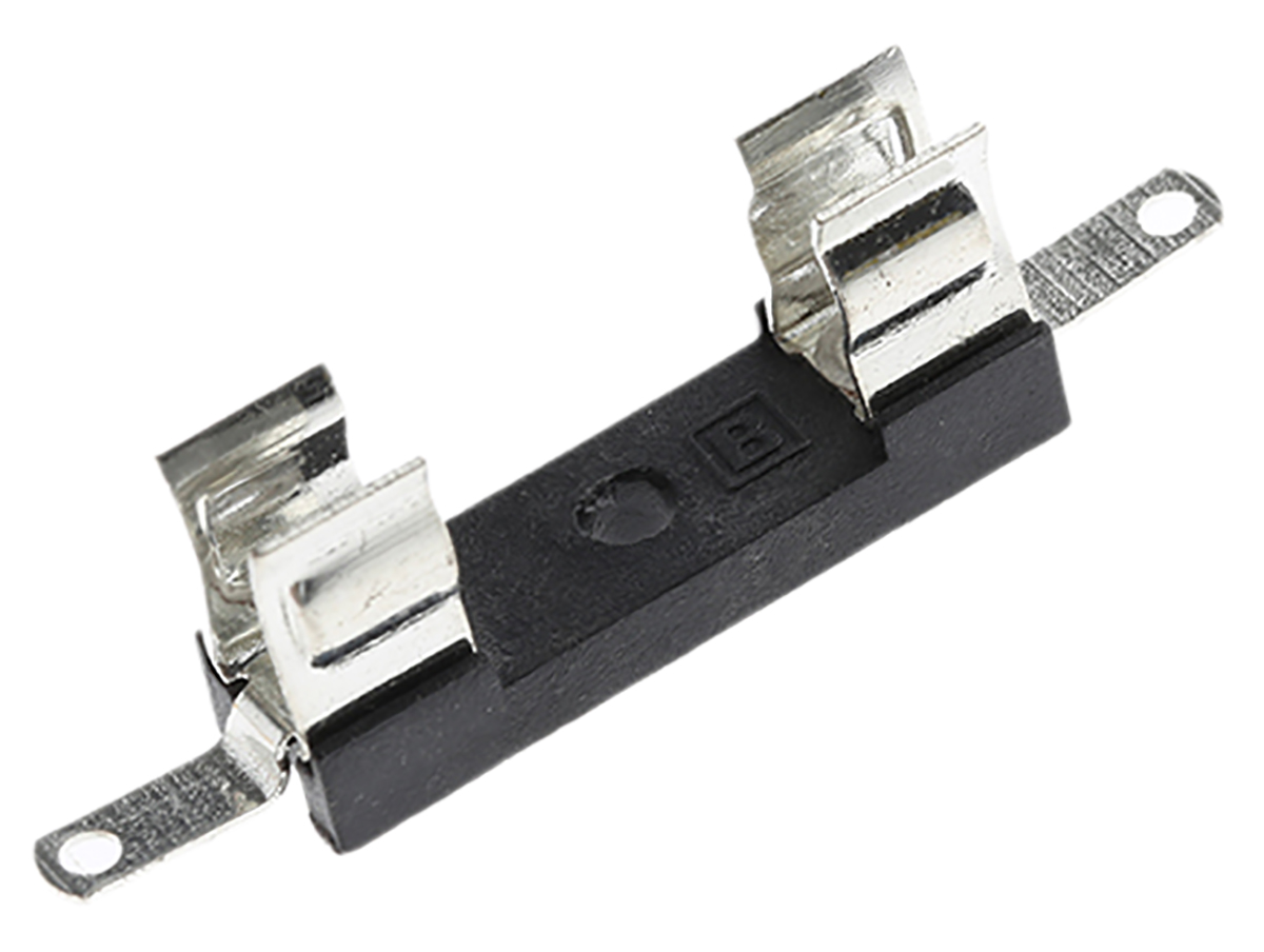 Bulgin 6.3A Base Mount Fuse Holder for 5 x 20mm Fuse, 250V ac