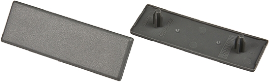 FlexLink Grey Rectangular End Cap, 22 mm, 66 mm Strut Profile, 5.5mm Groove