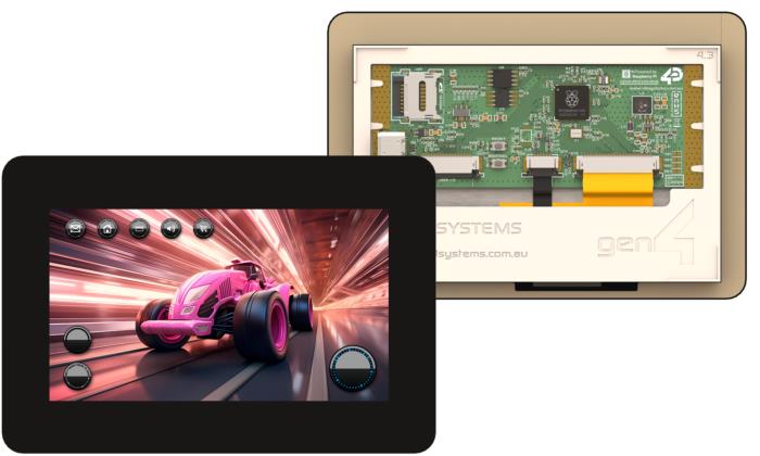 4D Systems gen4-RP2350-43CT-CLB TFT TFT LCD Display / Touch Screen, 3.5in WVGA, 800 x 480pixels