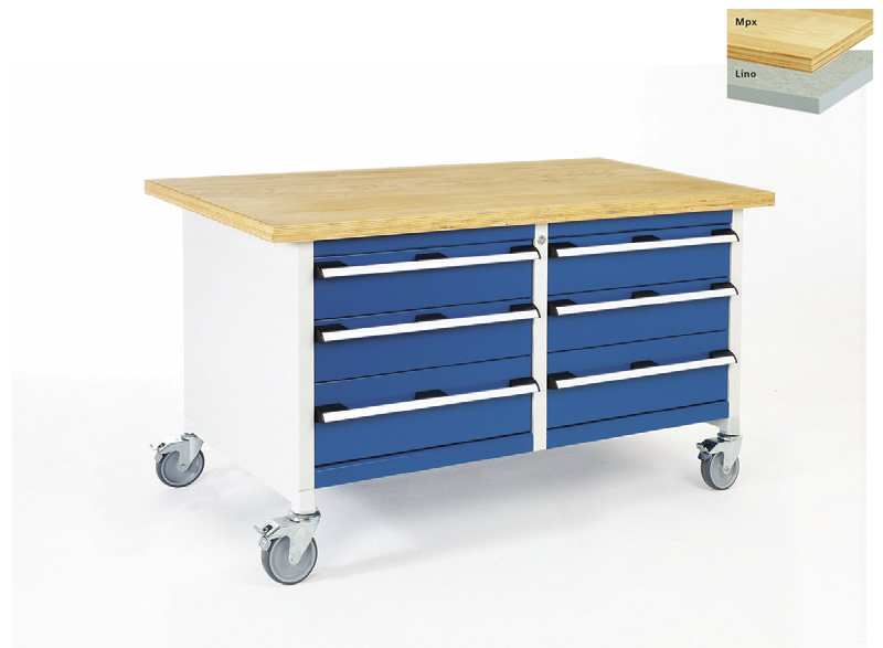 Bott Portable Steel Workbench, 300kg Max Load, 840mm x 1500mm x 750mm