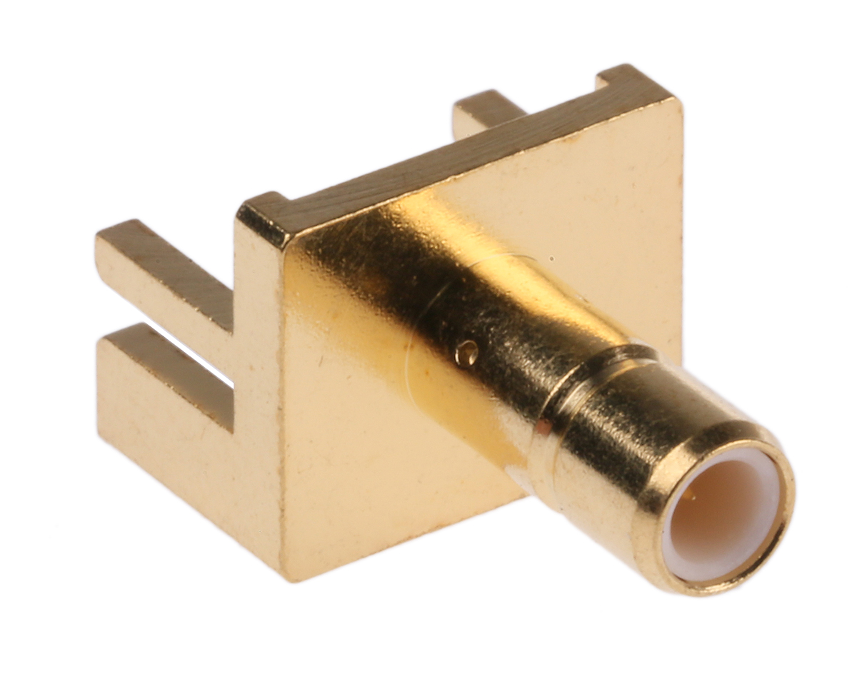 RS PRO, Jack PCB Mount SMB Connector, 50Ω, Solder Termination, Straight Body