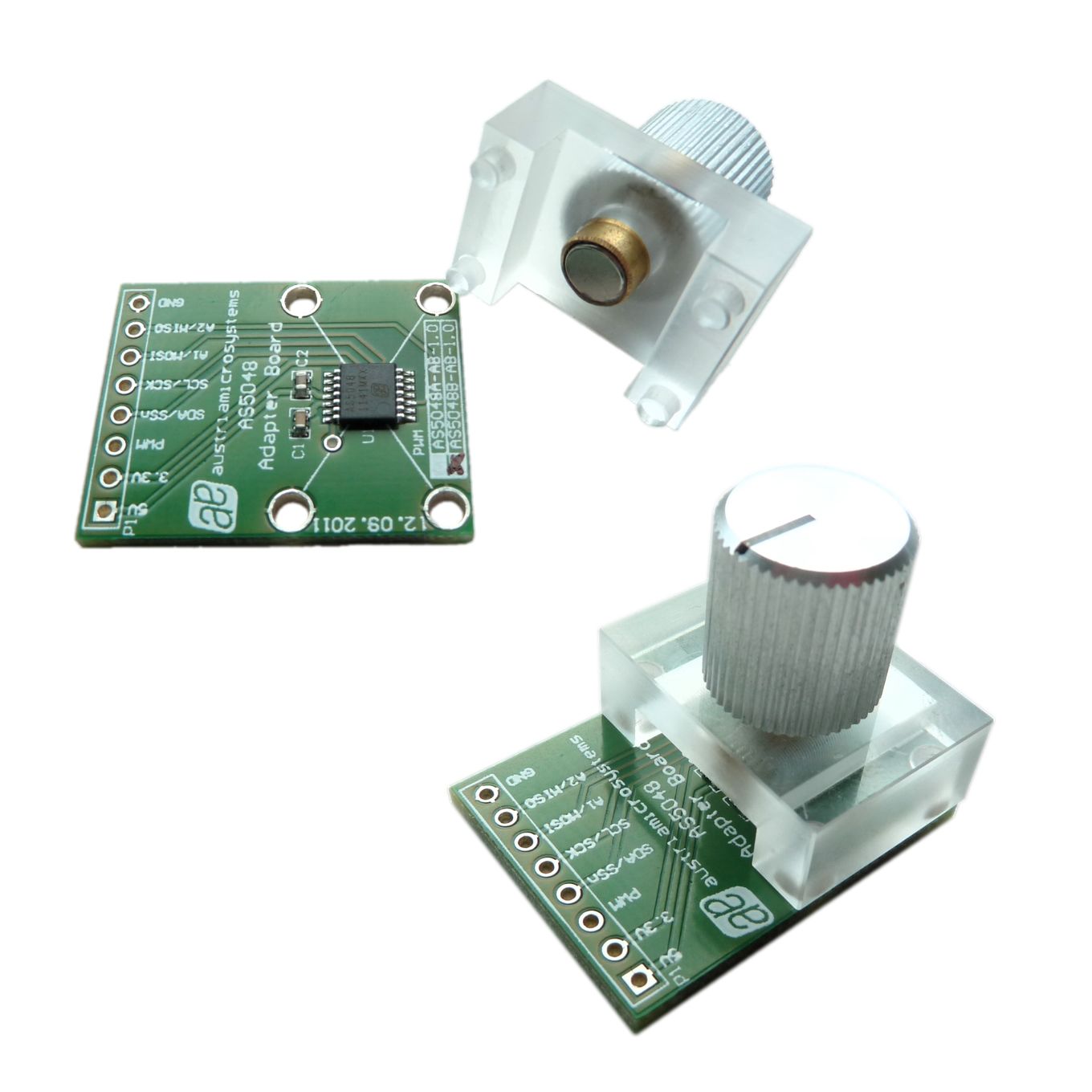 ams OSRAM RMH05-DK-XX Rotary Magnet Holder for use with Adapter Board