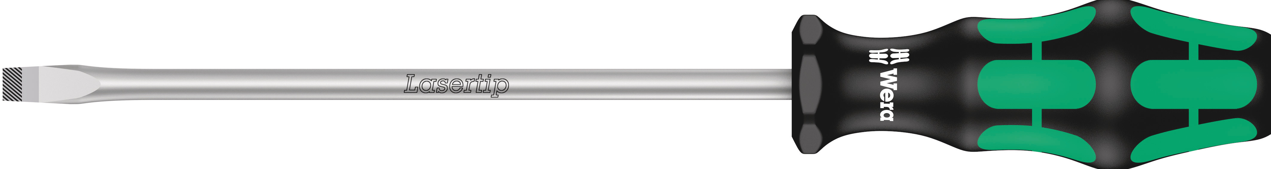 Wera Slotted  Screwdriver, 8 mm Tip, 175 mm Blade, 287 mm Overall