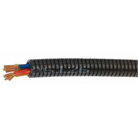 PMA Flexible Conduit, 50mm Nominal Diameter, Plastic, Black