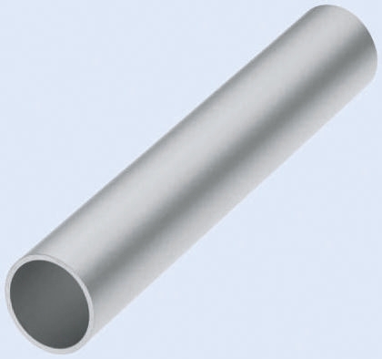 Rose+Krieger Silver Aluminium Round Tube, 1000mm Length, Dia. 40mm