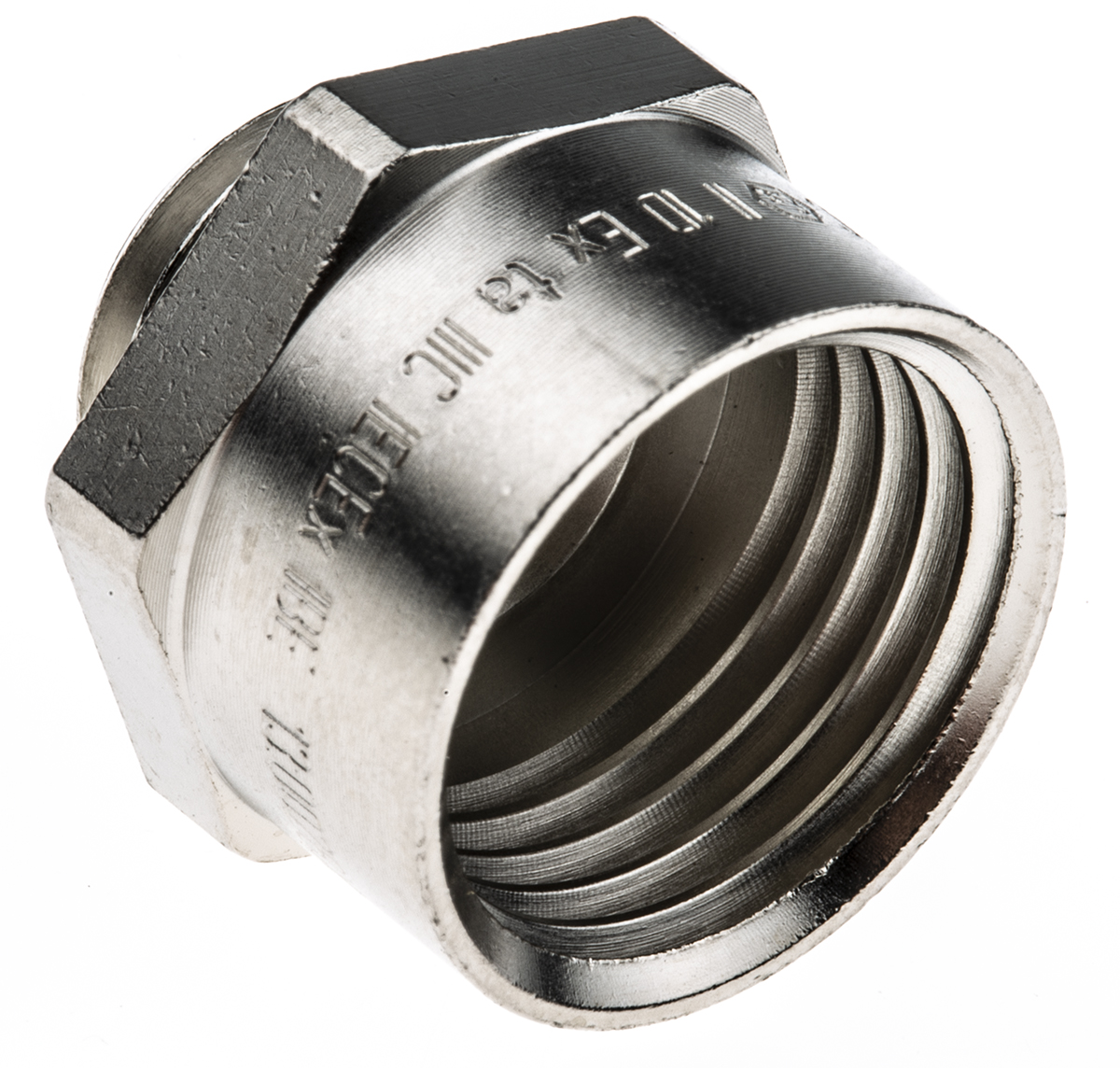Lapp Cable Gland Adaptor, M12 Exterior Thread, M16 Interior Thread, Nickel Plated Brass, SKINDICHT Series