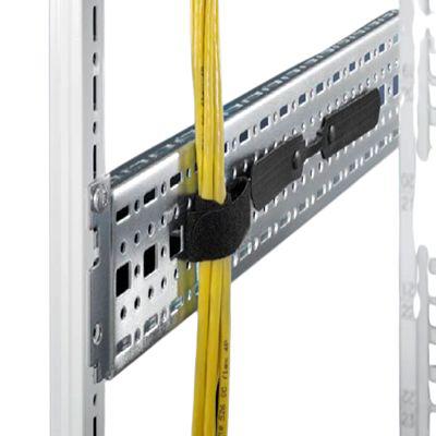 Rittal Hook and Loop Cable Tie, Loop, 200mm x 20 mm, Black Nylon, Pk-10