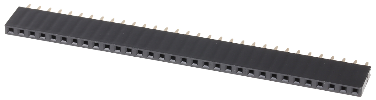 Wurth Elektronik WR-PHD Series Straight Through Hole Mount PCB Socket, 32-Contact, 1-Row, 2.54mm Pitch, Solder