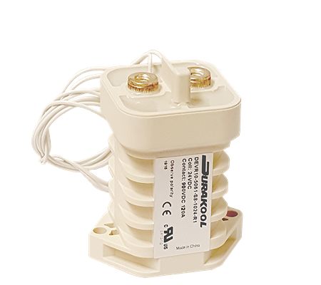 Durakool DEVR10 Contactor, 24 V dc Coil, 1-Pole, 100 A, 5.98 W, NO, 1 kV dc