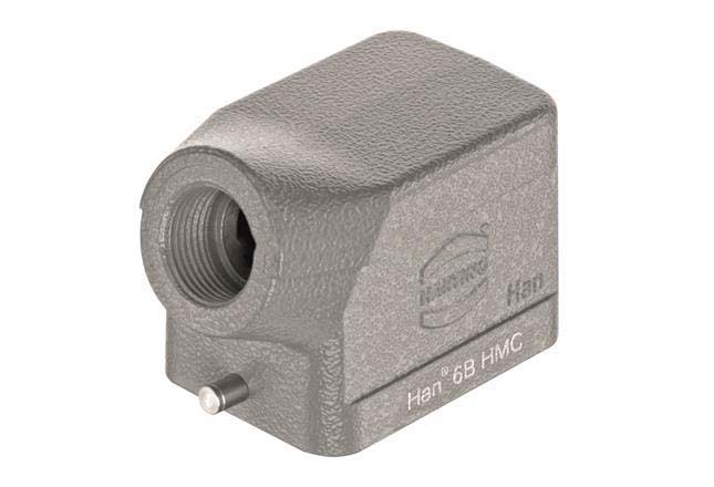 HARTING Han HMC Heavy Duty Power Connector Hood, M20 x 1.5 Thread, Side Entry Han B HMC Range