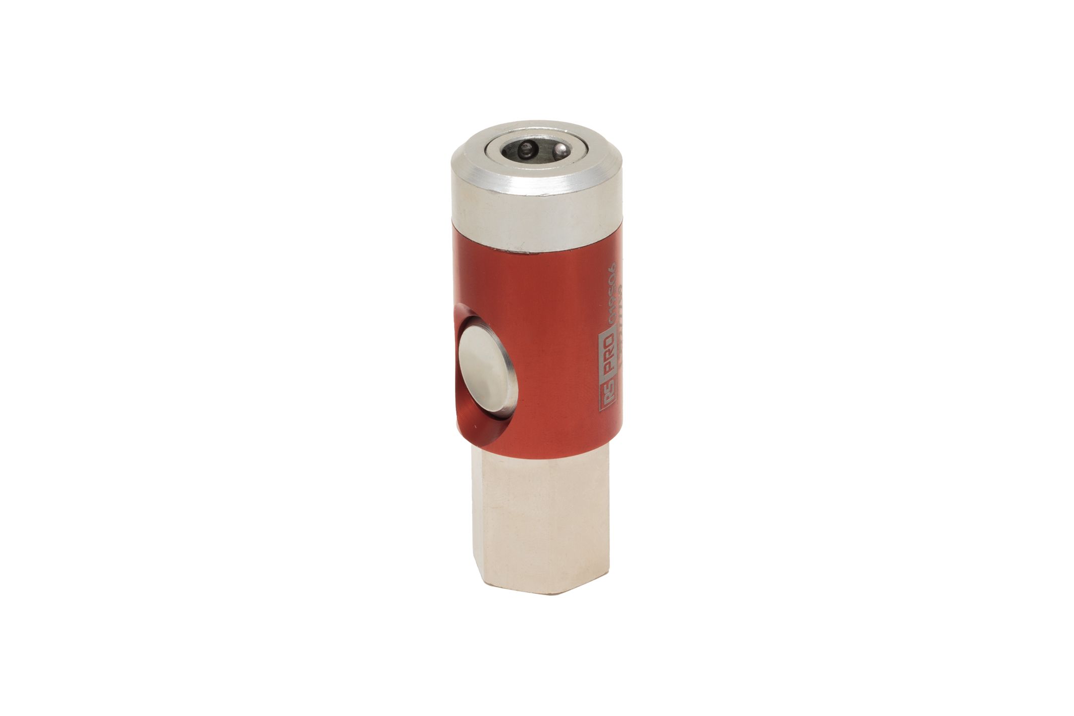 RS PRO Aluminium, Brass, Steel Female Pneumatic Quick Connect Coupling, BSPT 1/4 Female Threaded