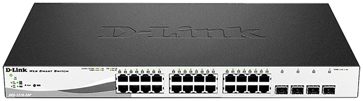 D-Link 28-Port Gigabit Smart Managed PoE Switch, Smart 28 Port Ethernet Switch With PoE