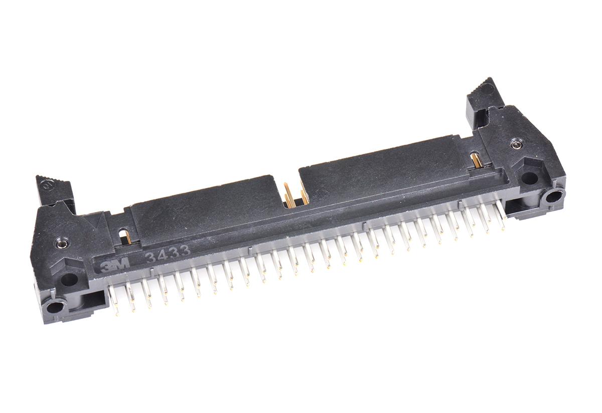 3M 3000 Series Straight Through Hole PCB Header, 50 Contact(s), 2.54 mm Pitch, 2 Row, Shrouded