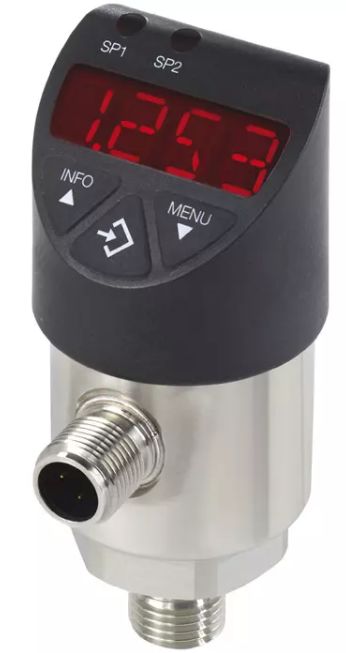 WIKA PSD-4 Series Pressure Sensor, -1bar Min, 9bar Max, PNP/NPN Output, Gauge Reading