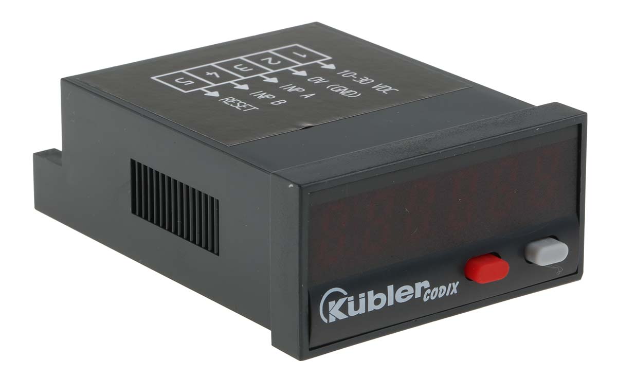 Kubler CODIX 521 Counter, 6 Digit LED, 60kHz, 10 → 30 V dc