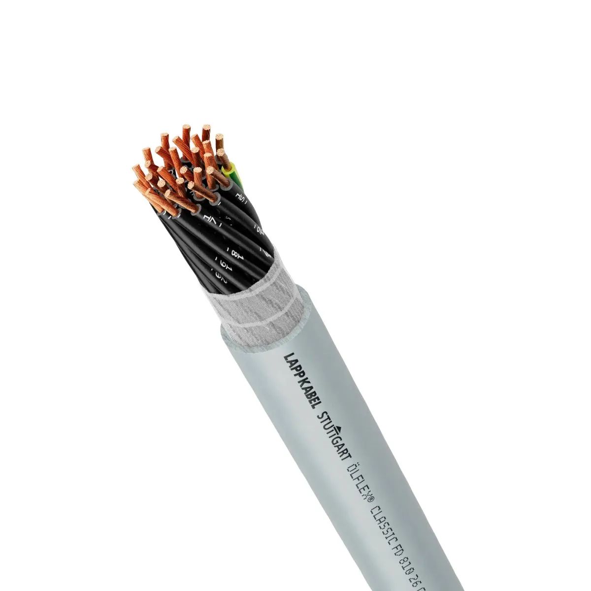 Lapp ÖLFLEX CLASSIC FD 810 Control Cable, 25 Cores, 1.5 mm² CSA 16 AWG, Unscreened, 25 m, Grey Polyvinyl Chloride Sheath