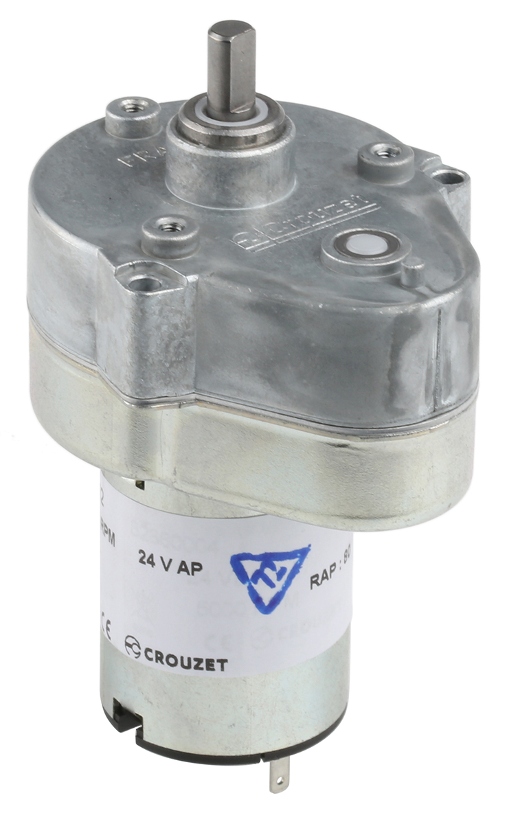 Crouzet Brushed Geared DC Geared Motor, 3 W, 24 V dc, 2 Nm, 54 rpm, 6mm Shaft Diameter