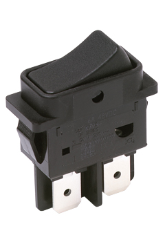 C & K DPST, On-Off Rocker Switch Panel Mount