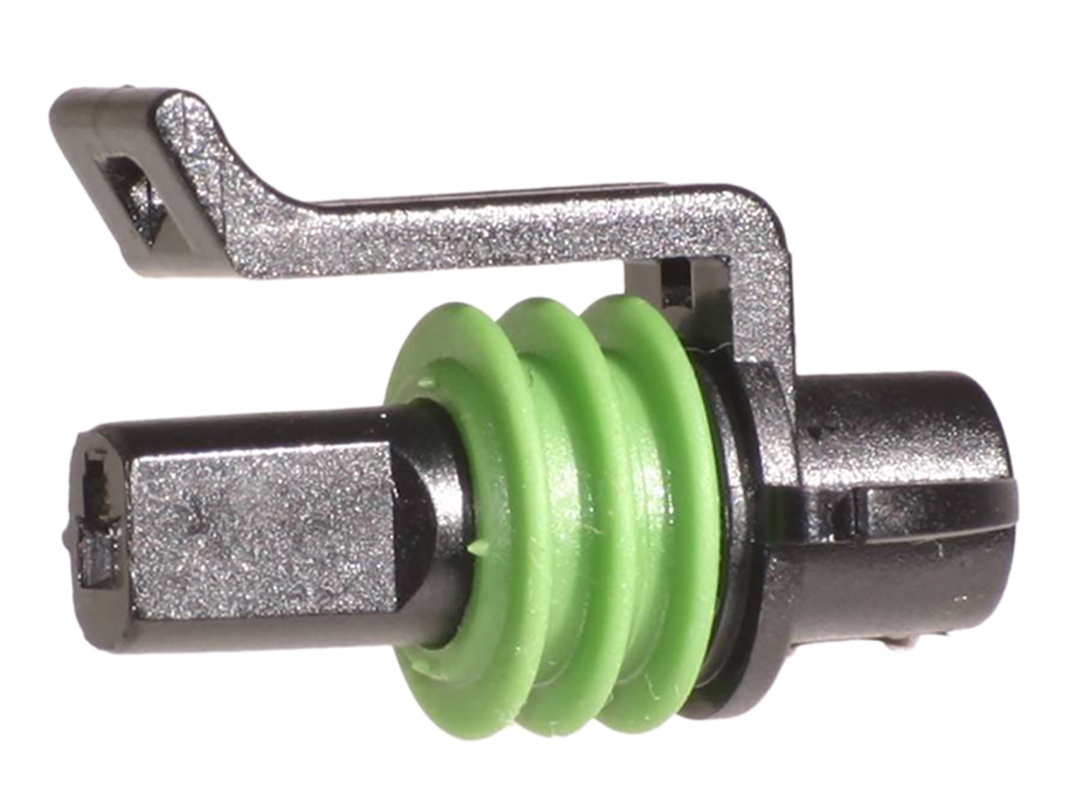 Delphi, Metri-Pack 150 Automotive Connector Socket Black Cable Mount 1 Way, Crimp Termination 10717431