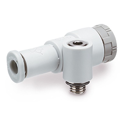 SMC JAS Series Threaded Pneumatic Silencer & Exhaust Restrictor Function Fitting, M5 Inlet Port, 6mm Tube Inlet Port,