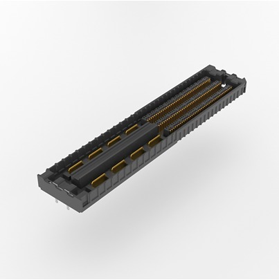 Samtec UDM6 Series Vertical Through Hole PCB Header, 240 Contact(s), 0.635 mm Pitch, 1 Row, Shrouded