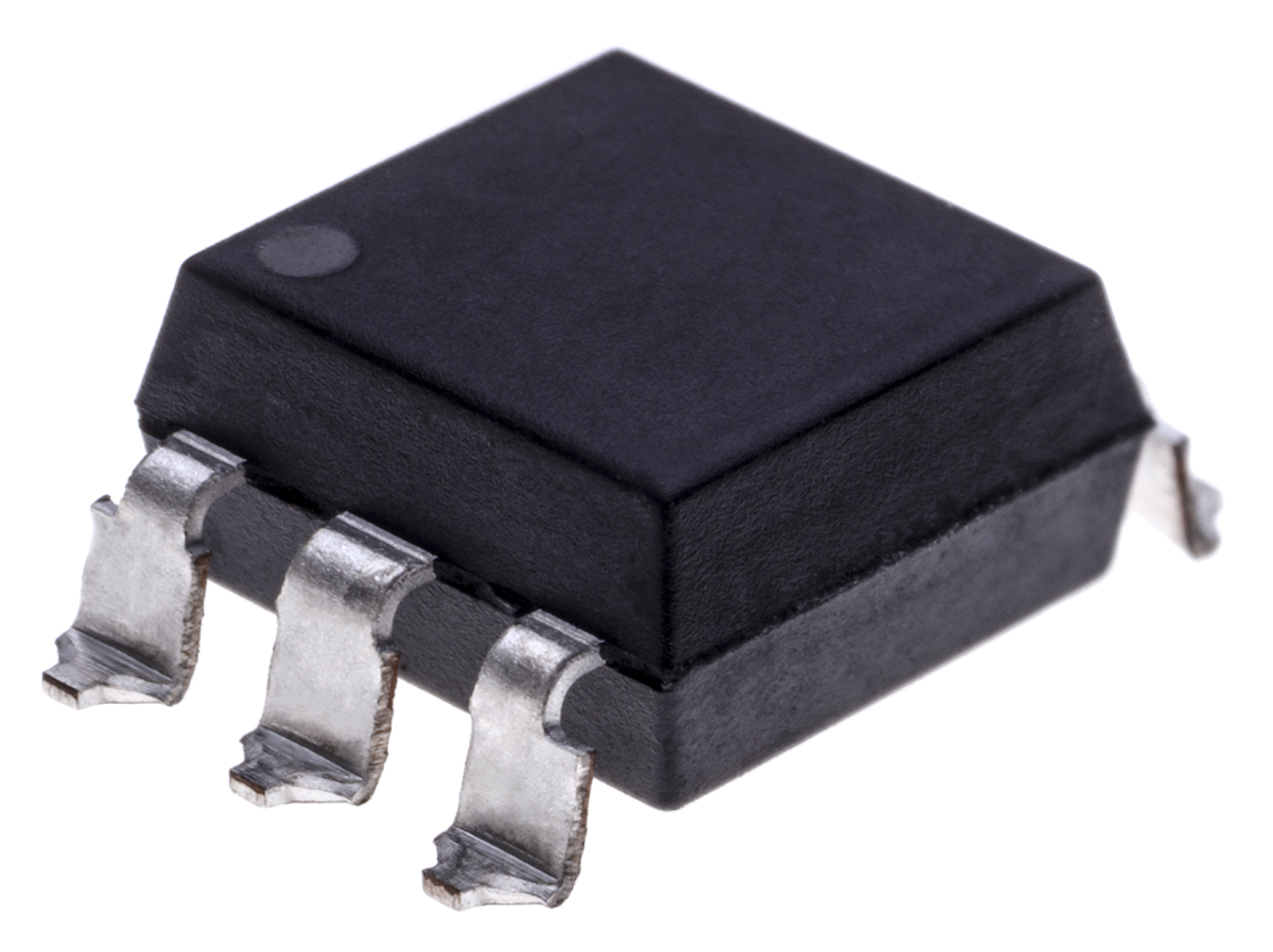 Isocom, TLP521SM AC Input NPN Phototransistor Output Optocoupler, Surface Mount, 4-Pin DIP